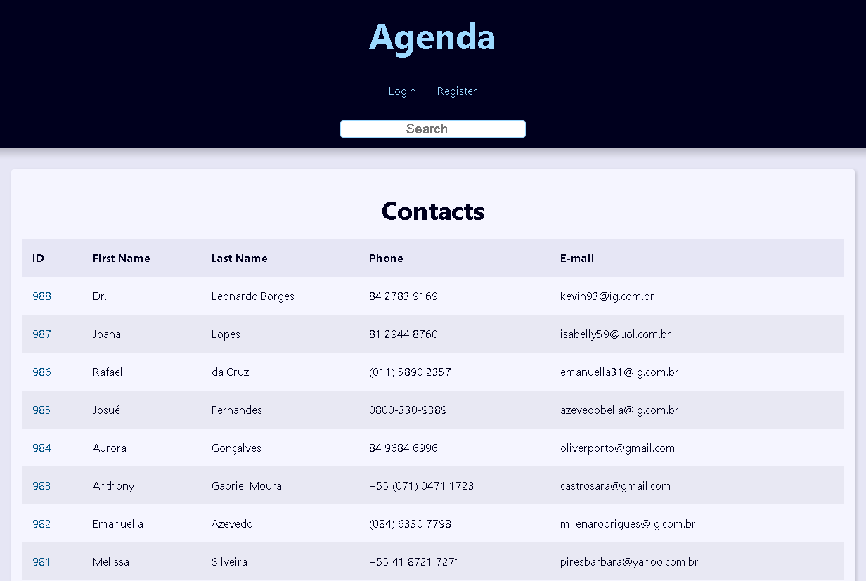 Django Agenda Project
